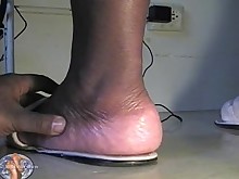 black ebony fatty feet mature solo
