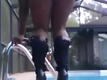 ebony fetish kiss milf pool public