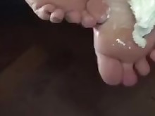 amateur anal blonde bbw feet foot-fetish licking massage mature
